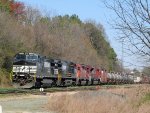 NS 9155 leads train 349 out of Glenwood Yard